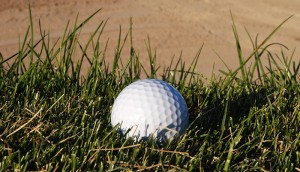 golf ball sand trap close mulligan close call