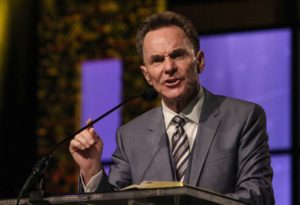 Southern Baptist Convention President Ronnie Floyd tells messengers at the SBC annual meeting that "we must pray for the third Great Awakening." The two-day meeting was held June 16-17 at the Greater Columbus Convention Center in Columbus, Ohio.  - Photo by By Adam Covington
