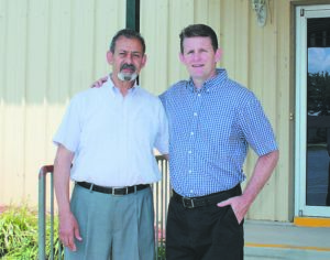 Raouf Ghattas, left, pastor of the Arabic Baptist Church, Murfreesboro, stands with Kevin Minchey, director o fmissions, Concord Baptist Association, outside the churchâ€™s new facility. Arabic Baptist was recently given the facility of Scenic Drive Baptist Church, Murfreesboro, after it closed. 