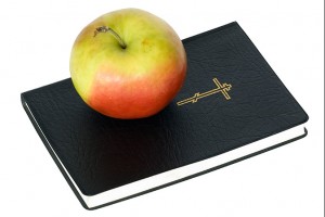 apple, Bible, temptation, distraction, neglect