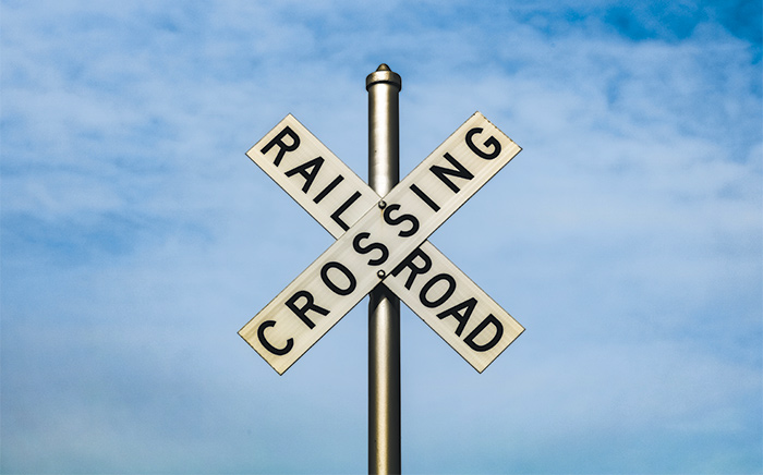 Two Trains Approaching Head-on Collision - Baptist & Reflector